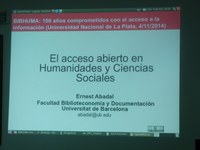 Conferencia del Dr. Ernest Abadal Falgueras
