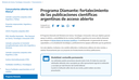 Programa Diamante: fortalecimiento de las publicaciones científicas argentinas de acceso abierto