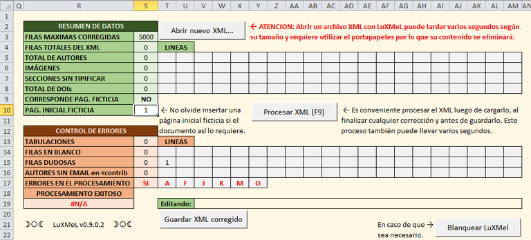 Hoja Procesador con los botones incorporados